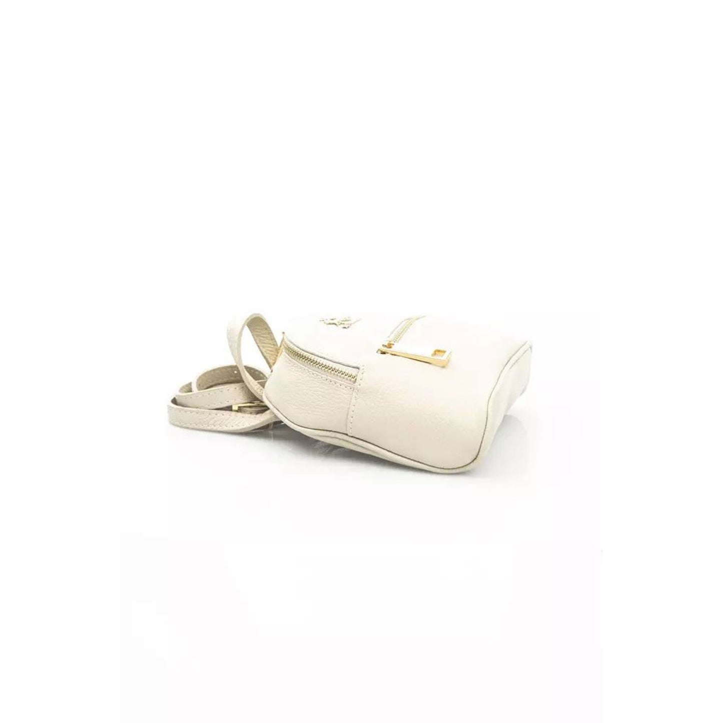 La Martina Elegant Beige Leather Crossbody Bag