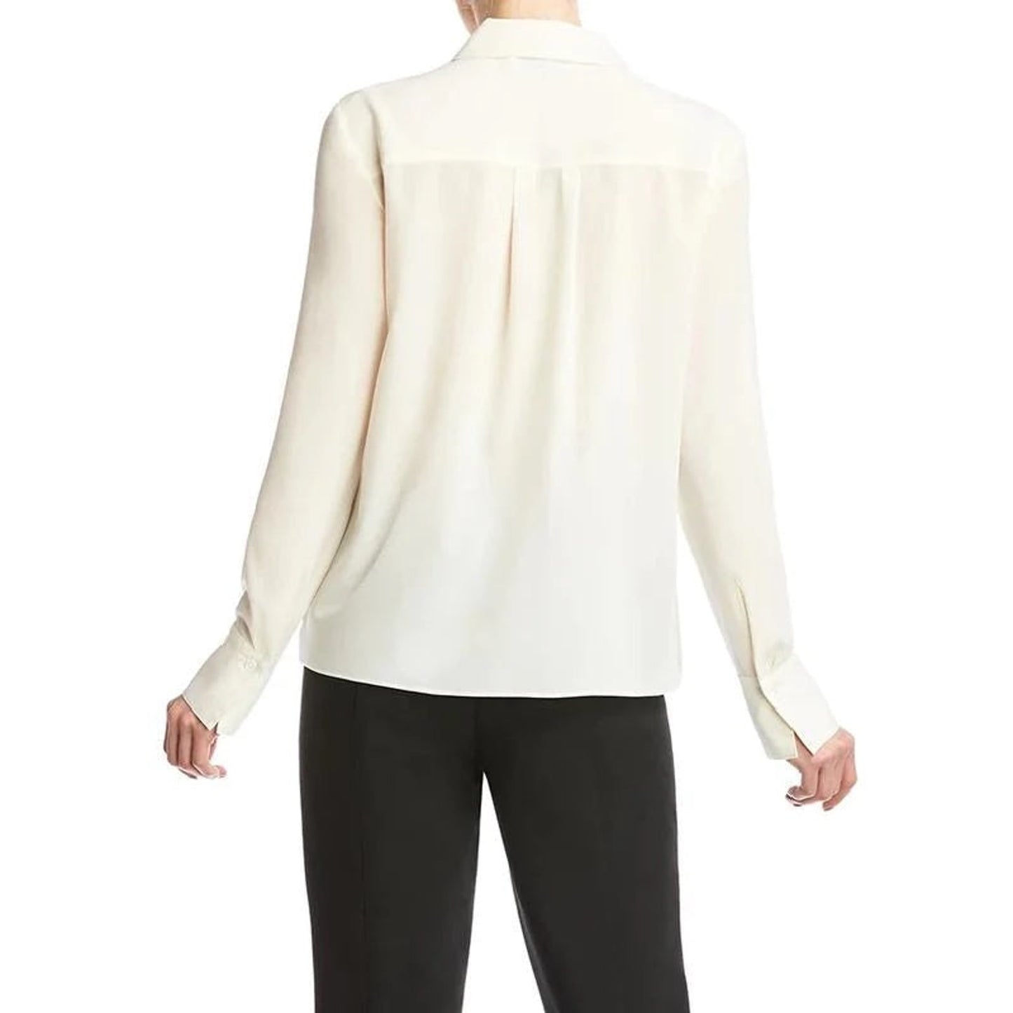 Bailey 44 Faux Wrap Long Sleeve Blouse - White - M