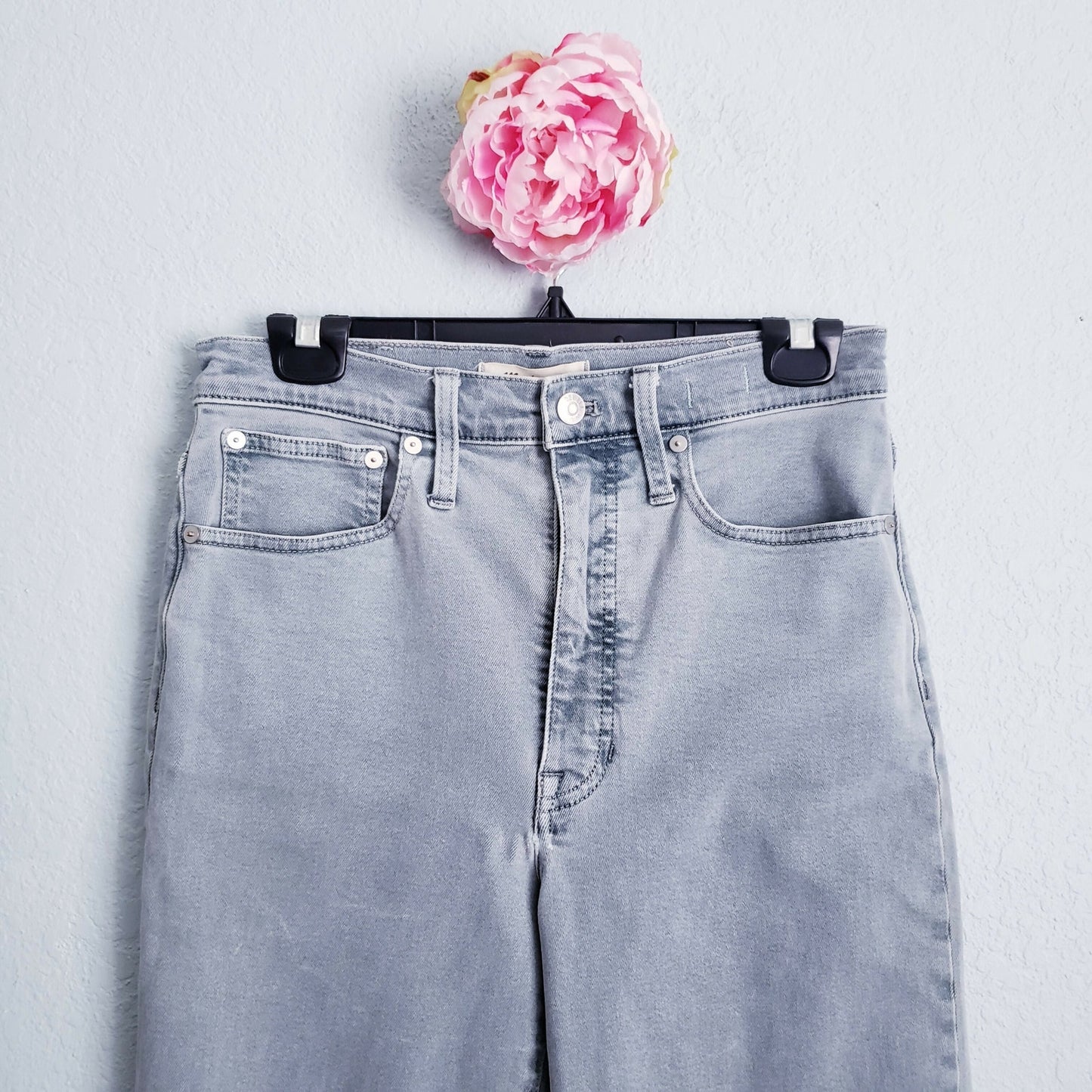 Madewell Balloon Cropped Jeans - Blue - 27