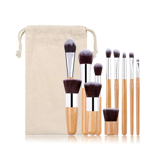 Bamboo Brush Set - 11 pcs