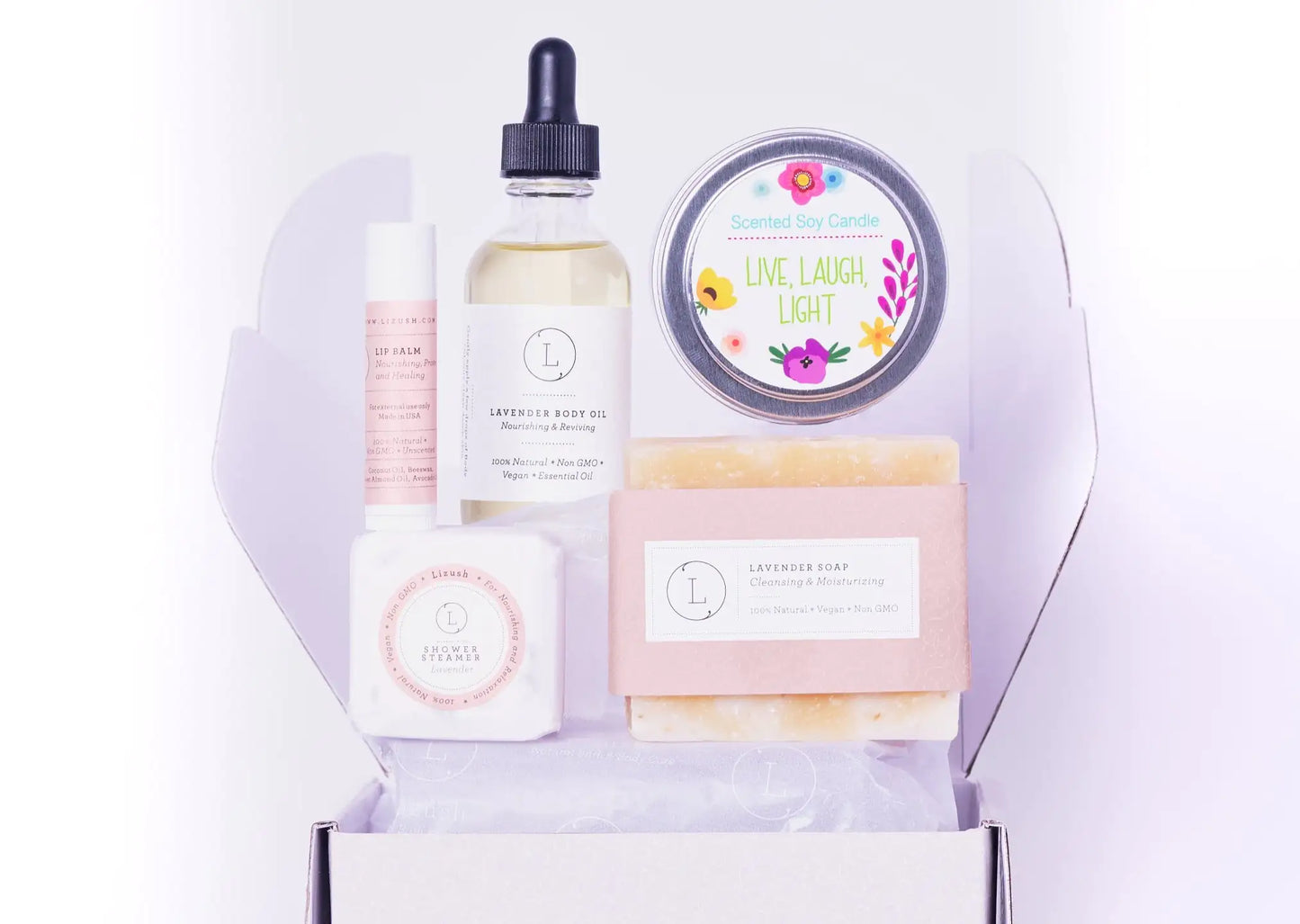 Unwind Lavender Gift Set - Live, Laugh, Light