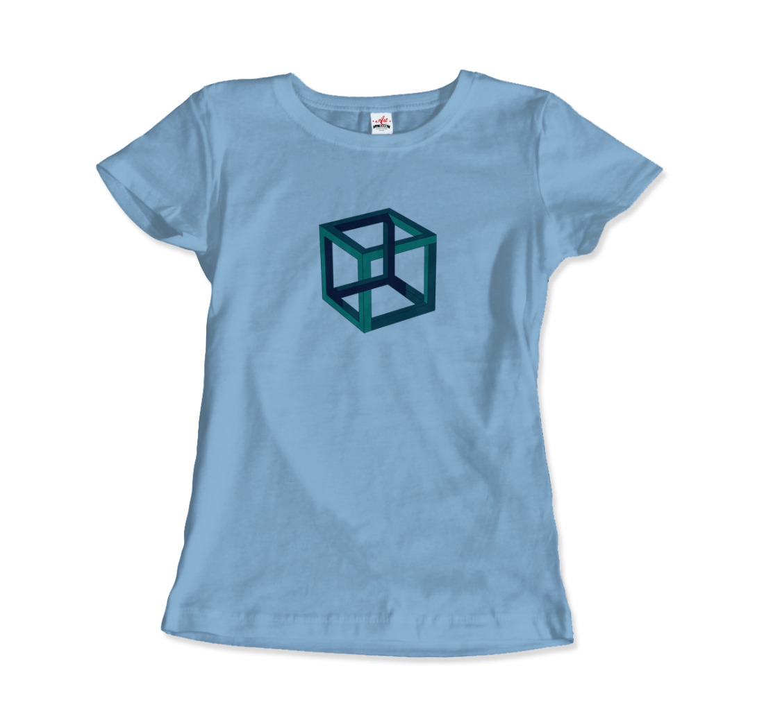 MC Escher Impossible Cube T-Shirt-10