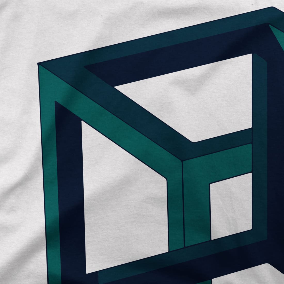 MC Escher Impossible Cube T-Shirt-2