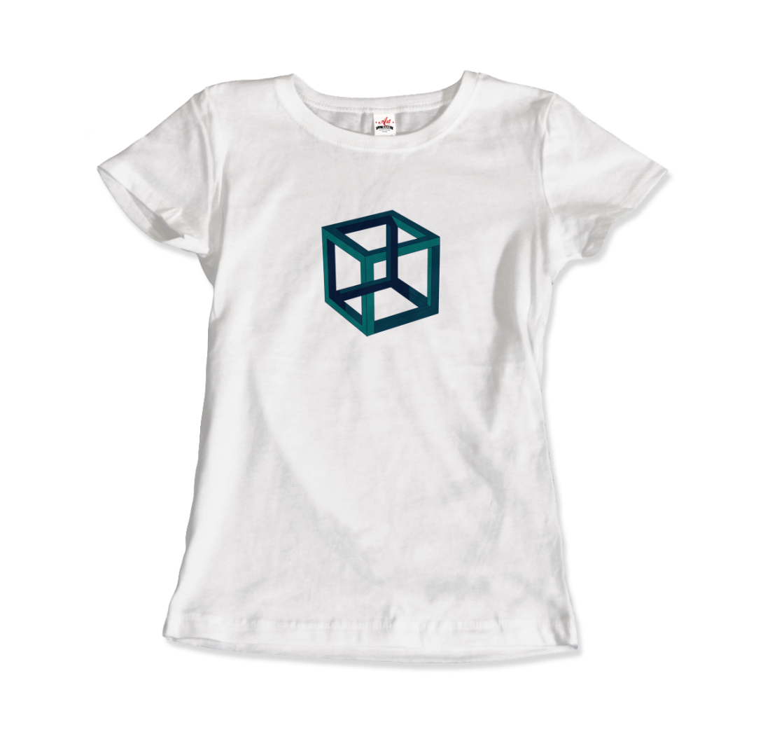 MC Escher Impossible Cube T-Shirt-3