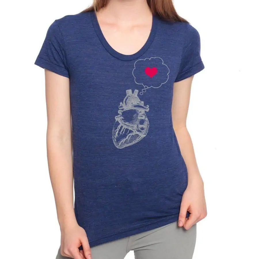 Heart Thinking Heart Women's Tee